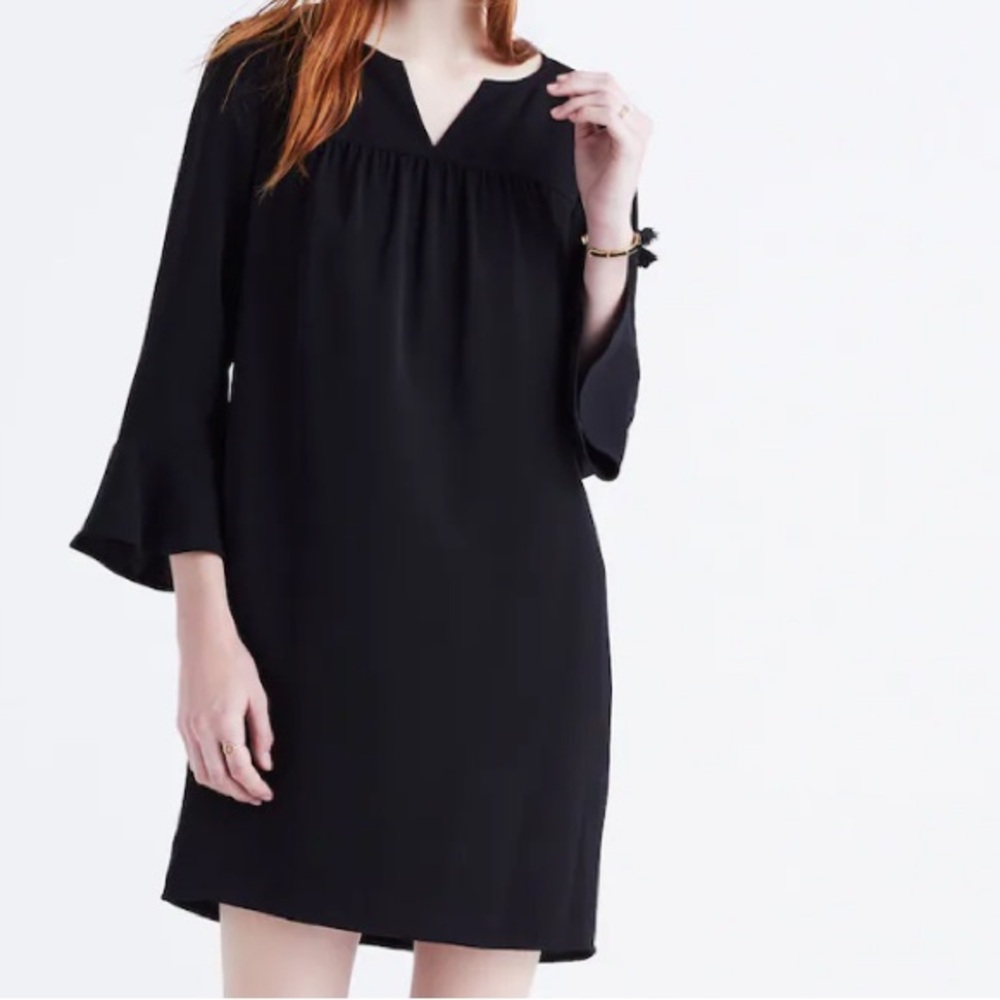 Madewell Starland Bell Sleeve Mini Dress.
